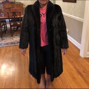 Dark Brown/Black Mink Coat